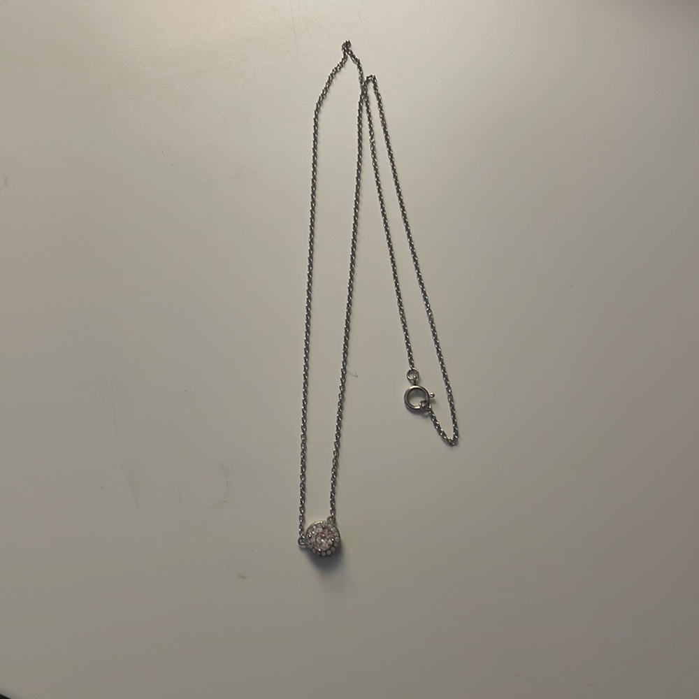 Sliver Dimond Necklace